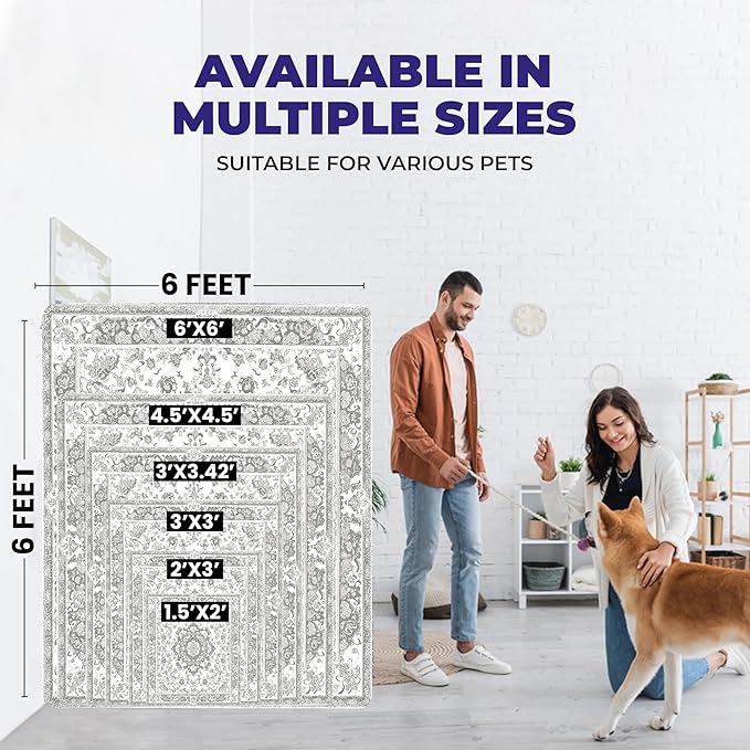 PUPIBOO Washable Pee Pads for Dogs and Cats - Super Absorbent Reusable Puppy Training Pads - 100% Waterproof, Leak-Proof & Non-Slip Whelping Pads for Pet Housebreaking