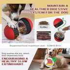 Dog Treat Dispensing Toys Indestructible Food Ball Adjustable Interactive Enrichment Toy for Small Large Dog to Keep Them Busy Stimulating IQ Training Puppy Slow Feeder for Bordom Indoor Gift