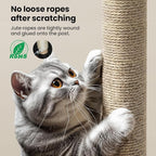SVD.PET Cat Scratching Post Replacement, 17” x 2.95” Jute Rope Cat Tree Replacement Post, Refill Scratcher Posts with M8 Screws for Indoor Cat Tree, Cat Tower and DIY Cat Scratcher (1PCS)