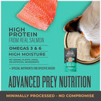 Tiki Cat Solutions Mousse Skin & Coat Mousse, Salmon Recipe, Specially Formulated with Omega Fatty Acids, Functional Wet Cat Food for Adult Cats, 2.4 oz. Pouch (12 Count)