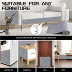 2 Pcs 39.4"x15.8" Cat Scratch Mat, Cat Scratch Couch Furniture Protector, Trimmable Self-Adhesive Cats Scratch Pads, DIY Cat Scratcher for Wall Protector and Covering Cat Tower (Light Grey)