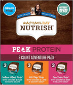 Nutrish Rachael Ray Peak Protein Adventure Pack Variety Wet Dog Food, High Protein, Grain Free, 9-3.5 oz. Cups, 2 Count