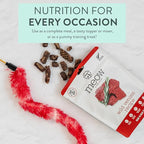 The New Zealand Natural Pet Food Co Meow Air Dried Cat Food - Venison Recipe, High Protein Dry Food, Use as a Complete Diet, Topper, Mixer, or as Cat Training Treats, All Life Stages,3.5 oz