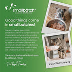 smallbatch Freeze Dried Dog Treats, Superfood Food Topper Chicken Bites for Dogs & Cats, Probiotics, Organic Ingredients, High Protein, Grain Free Healthy Treat Food Topper, Made in The USA, 7 oz Bag