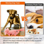 Mity rain Interactive Dog Toys - Wiggly Lobster for Small Medium Large Dogs, Moving Pet Toy to Keep Them Busy for Boredom, Floppy Smart Motion Activate Enrichment, Rechargeable