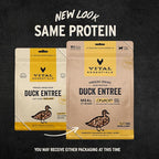 Vital Essentials Freeze-Dried Raw Duck Meal or Mixer Cat Food Crunchy Nibs, 12 oz