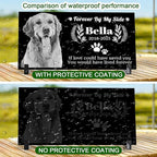 Personalized Pet Memorial Stone, Weatherproof Granite Dog Headstone - Custom Grave Marker for Dogs&Cats Engraved with Photo Name Date,Memorial Stones for Memory Garden