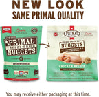 Primal Freeze Dried Dog Food Nuggets, Chicken; Complete Balanced Meal, Topper or Treat; Premium, Healthy, Grain Free, High Protein Raw Dog Food, 14 oz