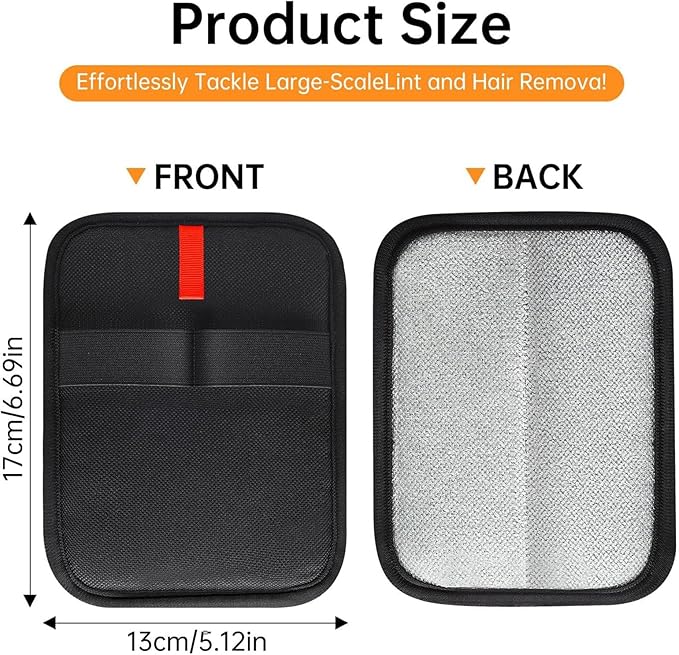 2PCS New Upgraded Thickened Electrostatic Pet Hair Removal Gloves Brush,Reusable Cat Dog Hair Remover Grooming Gloves,Double Sided Washable Static Animal Fur Removal Tool for Couch,Carpet,Clothes