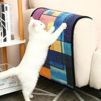 3-in-1 Sisal Cat Scratch Mat 23.6x15.7'' Floor & Wall Cat Scratcher Pad, Protects Carpet Couch & Furniture with Sticker Tape, Anti-Slip, Durable for Indoor Outdoor Cats (Cloudscape)