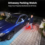 aosu 2 Pack Wired Security Camera Outdoor - 3K Smart 24/7 Recording WiFi Camera for Home Security w/Sound Light Alerts, 360° View, Auto-Tracking, Camara de Seguridad para Casa