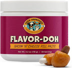 Flavor-Doh - Flavored Pill Wrap for Dogs to Hide Capsules and Create Pill Treats for Dogs - Easy-to-Use Treat Paste for Pet Medication - Bacon n' Cheese (4.2oz)