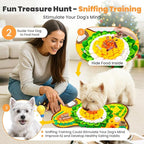 PETCARE Snuffle Mat for Dogs Interactive Enrichment Puzzle Toys for Small Medium Breed Dogs Cats Rabbits Cognitive Puppy Sniff Foraging Mats Mental Stimulation Treat Game Slow Feeder Mats, 24*17 inch