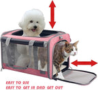 Dog Soft-Sided Carriers Cat Soft-Sided Carriers Dog Carriers Cat Travel Carrier Dog Travel Bag Reptile Carrier Squirrel Carrier Guinea Pig carrierLarge Pink