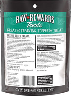 Northwest Naturals Raw Rewards Freeze-Dried Green Lipped Mussel Treats for Dogs and Cats - Bite-Sized Pieces - Healthy, 1 Ingredient, Human Grade, Natural, Proudly Made in USA, 2 Oz (Pack of 3)