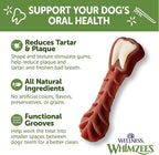 Wellness WHIMZEES Brushzees Dog Dental Treats, Natural Chews, Medium Size Stick, (12 Count)