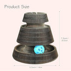 Magic Organ Multiform Scratching Board with Catnip, Foldable Magnetic Assembly Cat Scratch Pad for Outdoor Entertainment, Portable Accordion Cat Scratcher Cardboard with Bell Ball Toy for Indoor Cats