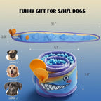Nocciola EEL Squeaky Dog Toy, Tough No Stuffing Toy for Tug of War, Puppy Interactive Puzzle Fun to Keep Them Busy, Cognitive Crinkle Dog Toy for Large Medium Small Breed, Blue