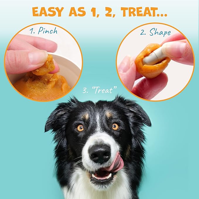 Flavor-Doh - Flavored Pill Wrap for Dogs to Hide Capsules and Create Pill Treats for Dogs - Easy-to-Use Treat Paste for Pet Medication - Bacon n' Cheese (4.2oz)