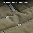 Spark Paws Dog Winter Jacket, Water-Resistant Coat, Warm Reflective Windproof Fleece-Interior, for Medium and Large Dogs - Olive - XL