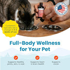 Paramount Pet Health Wild Alaskan Salmon Oil for Cats & Small Dogs, Supports Skin, Coat, Joint & Overall Well-Being, Pure & Premium Alaskan Salmon Oil for Dogs & Cats with No Fillers, 2 oz