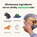 Open Farm, Freeze Dried Raw Dog Food, Patties with 95% Meat, Organs & Bone, Complete Meal or Freeze Dried Dog Food Mixer, Turkey Recipe, 17.5oz Bag