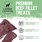 Canine Cravers Single Ingredient Dog Treats – Healthy and Nutritious Human Grade Air Dried Hypoallergenic Pet Food - Grain Free, Gluten Free and No Soy – 100% All Natural Variety 3 Pack