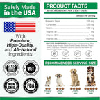 (2 Pack) Flea and Tick Prevention for Dogs Chewables - Natural Dog Flea and Tick Treatment Chewable Supplement - Oral Pills - All Breeds & Ages - Soft Chews - Made in USA