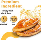 iPaw Turkey Dog Treats, All Natural Human Grade Dog Treat, Suitable for Training chew, US Sourced Raw Material, Hypoallergenic, Rawhide Alternative, Braided Stick (Duck Liver)