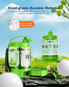 Dog Water Bottle Portable Bowls - 77oz Large Travel Water Bowl Dispenser for Dogs, Pet Camping Beach Essentials Traveling Car Park Accessories, Leak Proof Pet Drinking Dispenser On The Go, Green