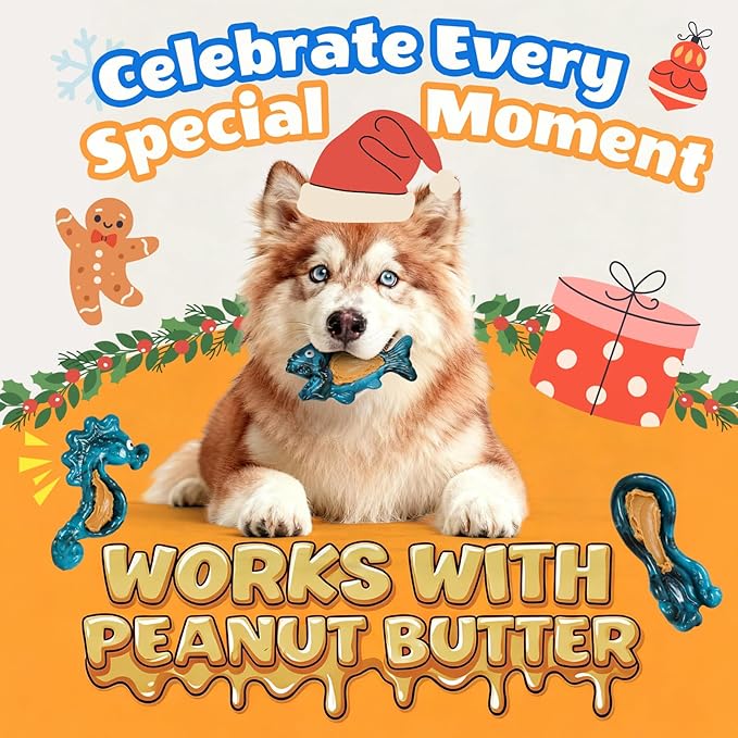 Dog Toys for Aggressive Chewers: Gift Box with 3 Pack Indestructible Dog Toy, Bacon Flavored Big Tough Chew Bones for Medium Large Breed 25-90lbs to Keep Them Busy, Birthday Holiday Dog Gift