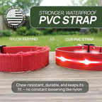 2-in-1 Dog Shock Collar with Remote & 360° LED Safety Lights – 4200FT Range Dog Training Collar, IPX7 Waterproof, 4 Training Modes, Rechargeable E-Collar for Small Medium & Large Dogs (10-120lbs)