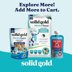 Solid Gold Air Dried Dog Food Toppers for Dry Food - Healthy Dog Treats w/Real Beef & Superfoods - Serve as a Complete Meal, Topper or Treats - Supports Muscle Growth, Immunity & Digestion - 4oz