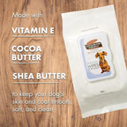 Palmer's for Pets Gentle Refreshing Wipes for Puppies - Coconut Oil Puppy Wipe - Pet Grooming Towelettes for Dogs, 100 Count - 3 Pack