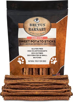 Sweet Potato Dog Treats - Grain Free, Salmon & Kelp Crunchy Sticks - Great Tasting, Promotes Positive Dog Gut Health with Natural Anti-Diarrhea Properties, No Preservatives Added (14oz)