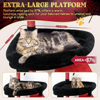 Globlazer Gohtic Giant Cat Tree, 83 inch Goth Cat Tree for Indoor Cats Large Adult, XXL Cat Tower with 9 Scratching Posts for 20lb+ Heavy Duty Large Adult Cats, F83, Blood-Goth
