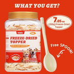 Wellix Dog & Cat Food Topper - Antarctic Krill Treats Freeze Dried Egg Yolk&Chicken Flavor Low Calorie - Cognitive and Skin & Coat Support - Healthy Cat Treats for Indoor Cats