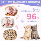 PAWUP Freeze Dried Duck Treats for Cats Dogs, Rawhide Free Freeze-Dried Raw Food Topper, High Protein, Gluten&Grain Free, 4.6oz