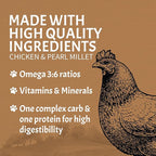 Canine Caviar - Free Spirit: Chicken & Pearl Millet Alkaline Dry Dog Food, Limited Ingredients, Gluten-Free, Based on Science & Research, Veterinary Alternative Diet (4.4 Pound Bag)
