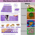 Snuffle Mat for Large Dogs,Silicone Slow Feeder Lick Mat for Slow Down Feeding,Encourages Natural Foraging Skill,Relieving Stress,Interactive Feed Game Toy for All Breed Dogs