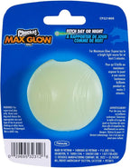 Chuckit! Glow in the Dark Bouncy Balls - Ball for Dogs, Chuckit Dog Toy, Max Glow Balls - Small, 2 Inch, Pack of 1