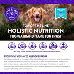 NaturVet Evolutions Advanced Allergy Support 180ct Soft Chews for Dogs - Omega-3, Anchovy Oil, Colostrum, Turmeric, Quercetin, Probiotic - Help Maintain Normal Histamine Levels