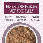 Weruva Cats in The Kitchen, The Double Dip with Chicken & Beef Au Jus Cat Food, 3.2oz Can (Pack of 24)