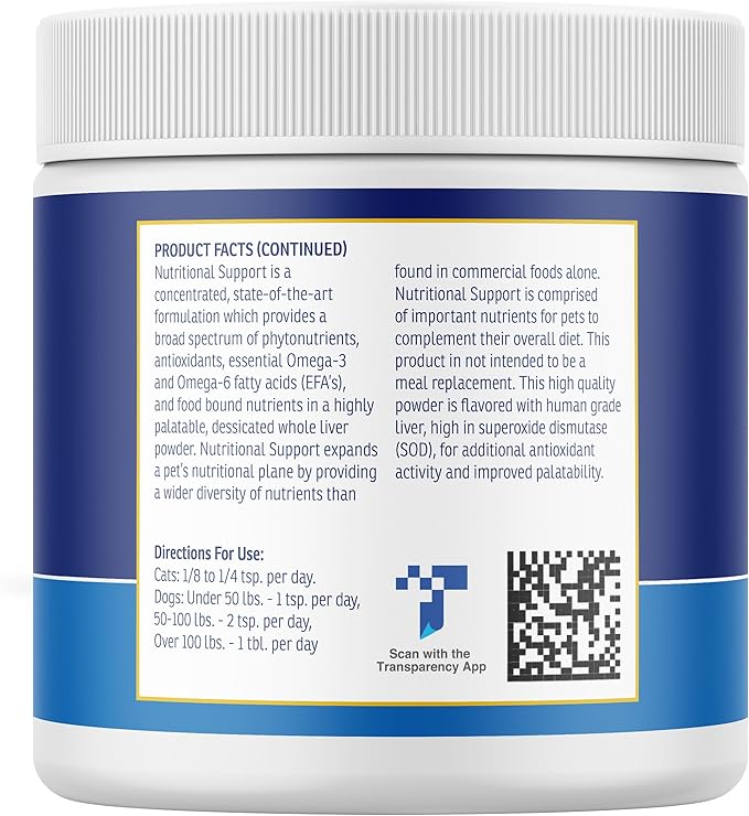 Rx Vitamins Nutritional Support - A Combination of Essential Vitamins, Minerals, & Other Beneficial Compounds for Dogs and Cats - 9.07oz