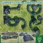 3-in-1 Outdoor Cat Enclosures, Portable Catio Green Cat Tents for Outside, Cat Tents with 1 Dome Tent,1 Straight Tunnel and 1 Cube, Outdoor Cat Playpen for Cats, Rabbits and Other Animals