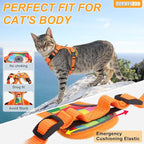 BEAUTYZOO Cat Harness and Leash Escape Proof for Walking[MAX Safety Upgrade]- Neck Release Adjustable Harness for Cats Puppy,Soft Comfortable Lightweight & Reflective Travel Kitten Harness for Outdoor