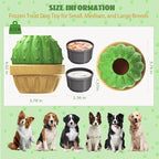 Interactive Dog Toys, Frozen Treat Dispensing for Aggressive Chewers, Indestructible Nylon Chew Toy, Slow Puzzle Feeder for Healthy Eating, for Small Medium Large Breed to Keep Them Busy, Green