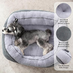 INVENHO Small Dog Bed for Small Dogs, Cat Beds for Indoor Cats Washable, Orthopedic Dog Bed, Warming Soft Calming Sleeping Puppy Bed Durable Pet Bed with Anti-Slip Bottom S(20"x19"x6")