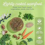 Side by Side Beef & Salmon Stew, Neutral Dog Food for All Breeds, Made of Whole Foods, Every Ingredient Has a Purpose, No Artificial Additives, Fillers, or Gums, Ready to Serve, 12.5 oz, 6 Pack