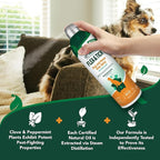 Vet's Best Natural Flea and Tick Home Spray, Dog Flea and Tick Treatment for Home, Plant-Based Flea and Tick Prevention, Dog Flea & Tick Control and Mosquito Repellent, Certified Natural Oils, 14 oz
